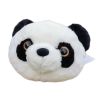 Black White Panda Head Stuffed Toy Children Crossbody Bag Plush Snacks Travel Decor Bag