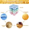 4 Pack Snack Box Containers, 4 Compartment Snack Bento Boxes