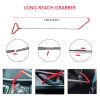 Stainless steel long distance car emergency key hook tool Triangle handle yellow warping plate 18-piece set wedge airbag wrench combination tool