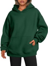 Women's Autumn Thick Hooded Sweater (Option: Green-M)