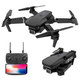 Foldable Air Drone FPV Live Video RC Quadcopter For UAV Beginner Custom Route; One Key Backward (Color: Black)